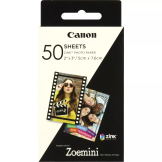50 sheets | ZP-2030 | Photo Paper | White | 5 x 7.6 cm