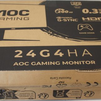 AOC 24G4HA 23,8“ 1920x1080/16:9/300 cd/m²/1 ms/HDMI, DisplayPort, Headphone out | SALE OUT. | 24G4HA | 24 " | Fast IPS | FHD | 16:9 | 200 Hz | 0.5 ms | 1920 x 1080 pixels | 300 cd/m² | HDMI ports quantity 2 | Black, Red | Warranty 36 month(s) | DAMAGED PACKAGING