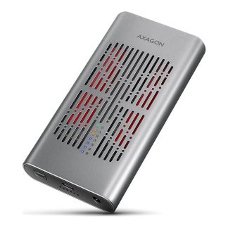 AXAGON USB-C 20Gbps Dual M.2 NVMe SSD CLONE MASTER Enclosure | EEM2-20GD