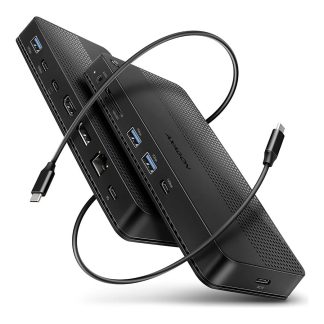 AXAGON USB4 40Gbps DUAL 4K DISPLAY 12in1 Dock | HMC-U4