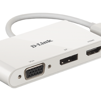 D-Link | 3-in-1 USB-C to HDMI/VGA/DisplayPort Adapter | DUB-V310 | USB hub | USB Type-C