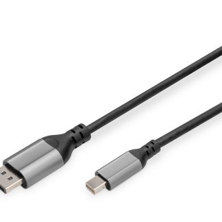 Digitus | 8K DisplayPort Adapter Cable, Mini DP to DP, 2 m | DB-340106-020-S | DisplayPort to DisplayPort