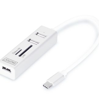 Digitus USB Type-C OTG 3-Port HUB and Card Reader | DA-70243