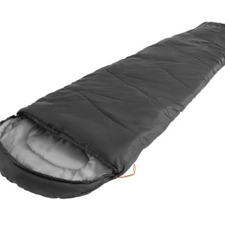 Easy Camp Starling Mummy Black 8°C | Sleeping Bag | 210 x 75 x 50 cm | Temperature -5 to 12 °C | Two-way open-end, autolock
