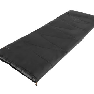 Easy Camp Starling Square Black 10°C | Sleeping Bag | 190 x 75 cm | Temperature 5 to 15 °C | One-way, L-shaped