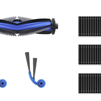 Ecovacs DKT060214 Service Kit for DEEBOT T80 Family, 1x Anti-Tangle Main Brush, 2 Anti-Tangle Side Brushes, 3x Antibacterial Filters