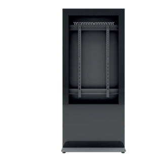 EDBAK Floor stand | IDS10.55 Indoor Public Display Totem with glass front | 55 " | Black