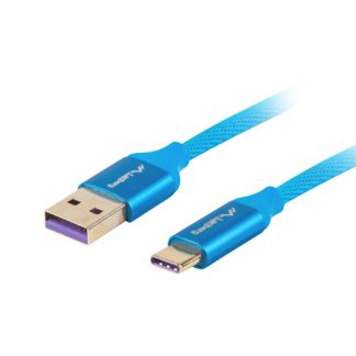 Lanberg | Cable | CA-USBO-21CU-0010-BL | USB-A to USB-C