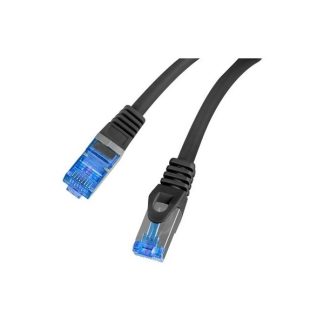 Lanberg | Patch Cord cat. 6 FTP | PCF6A-10CC-0025-BK | S/FTP | S/FTP shielding type – Aluminium braid on wire and each pair foiled additionally. The coating is made of low-smoke and Halogen-free materials (LSZH). Category compliance confirmed by Fluke tester.  Stranded wires made from CCA | Black