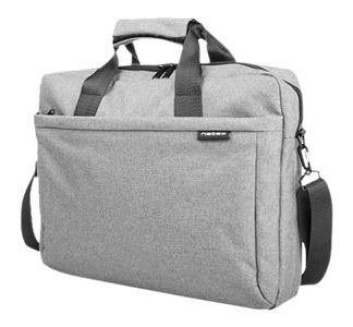 Natec Laptop Bag, Mustela, 15.6", Grey | Natec | Mustela | Fits up to size 15.6 " | Toploading laptop case | Shoulder strap | Grey