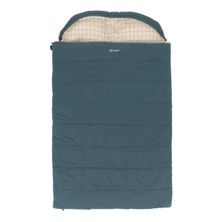 Outwell Camper Lux Double Blue | Sleeping Bag | 235 x 150 cm | Temperature -16 to 5 °C | Both Side Zipper