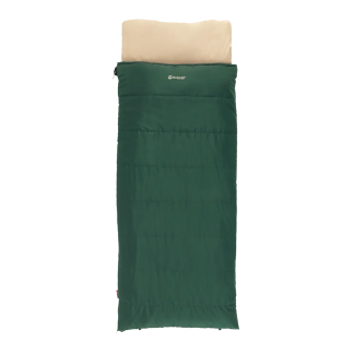 Outwell Contour Prime Green | Sleeping Bag | 220 x 85 cm | Temperature -13 to 16 °C | Right Zipper