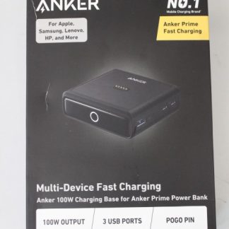 SALE OUT. Anker Prime Charging Base for Power Bank, 100W | A1902311 | Black | UNPACKED, DAMAGED PACKAGING, SCRATCHED
