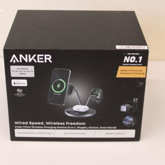 SALE OUT. Anker Prime Wireless Charging Station Qi2.2 25W wireles charging (3-in-1, MagGo, AirCool, Dock Stand) PSU added, Black | Anker Prime Wireless Charging Station Qi2.2 25W wireles charging (3-in-1, MagGo, AirCool, Dock Stand) PSU added | UNPACKED, MISSING STICKERS